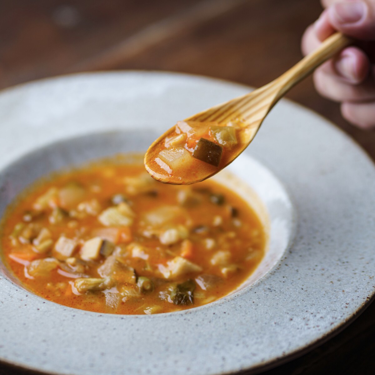 規格外野菜のスープ