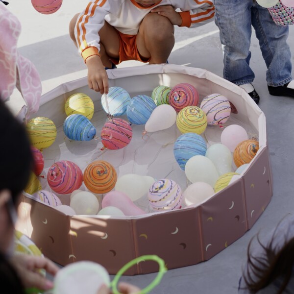 懐かしい遊びのブースも